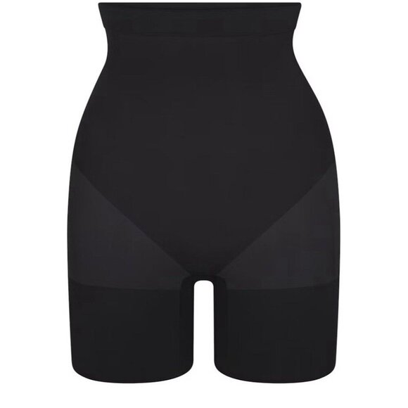 Skims Everyday Sculpt Mid‎ Thigh Short Onyx Size XXS New W/ Tags Compression - Picture 1 of 8